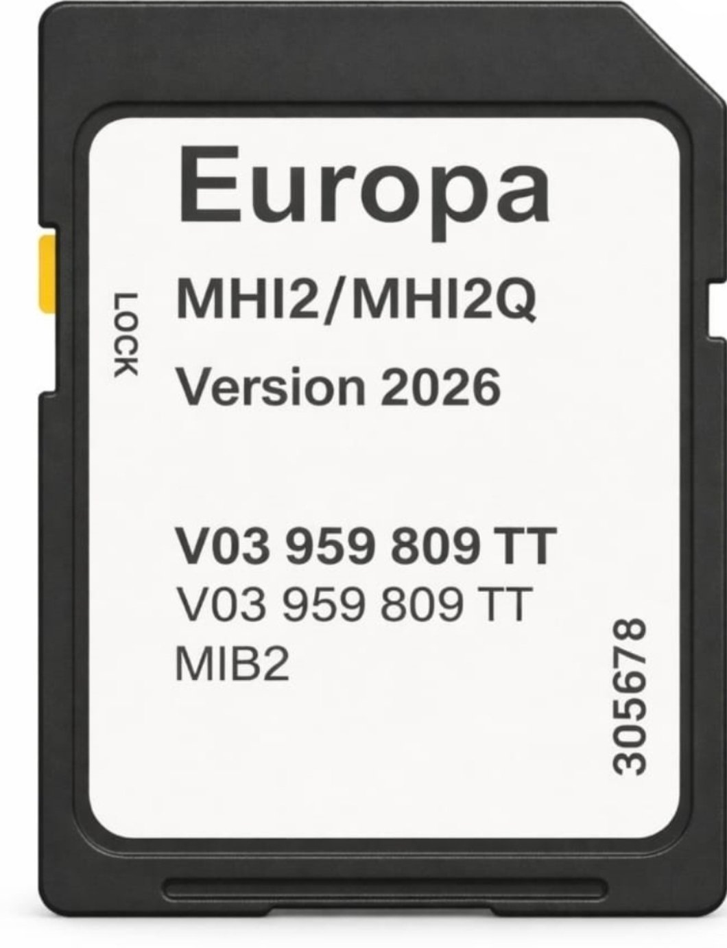 AUDI MMI 4G MIB2 NAVIGAATTORI KARTTAPÄIVITYS SD-KORTTI EUROOPPA 2026